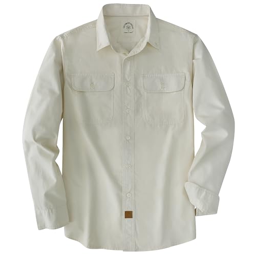 Amazon.com: Dubinik® Mens Casual Plaid Shirt Long Sleeve Regular